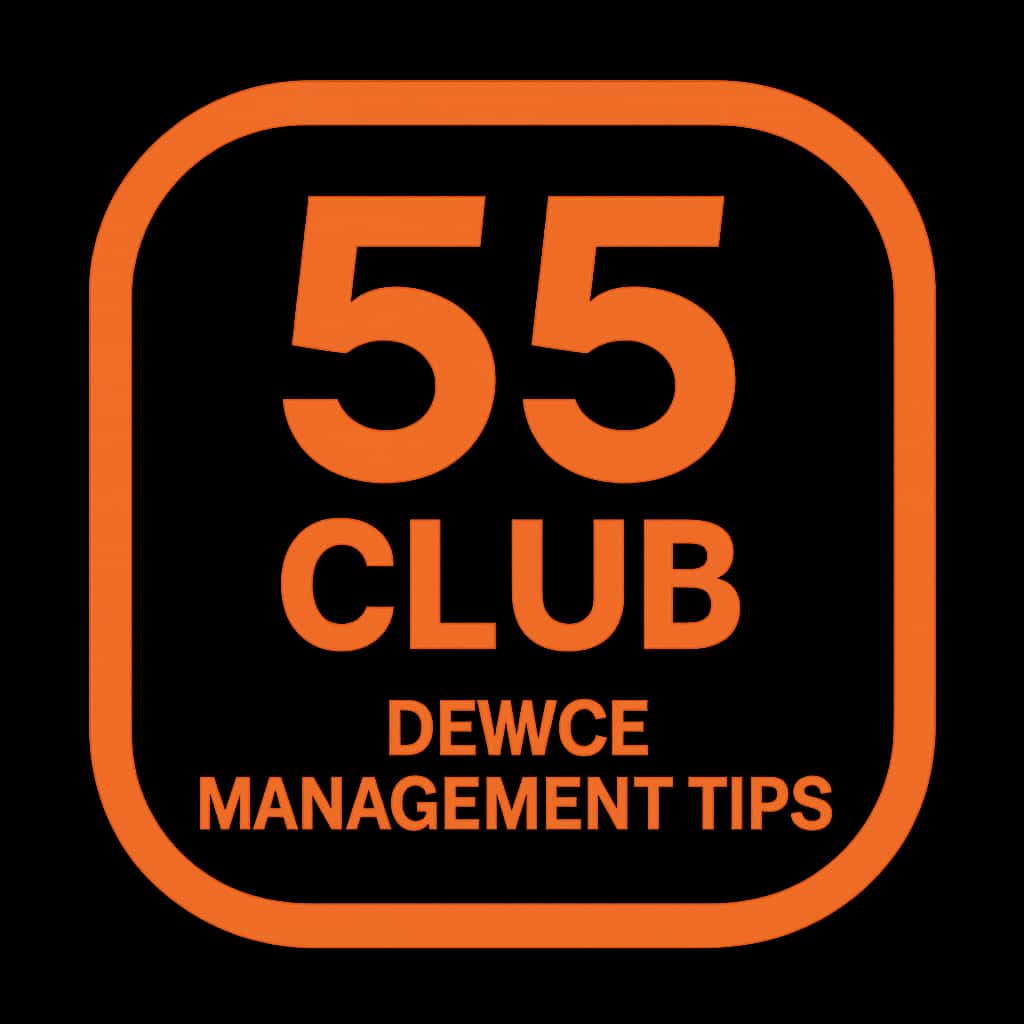 An icon illustrating device management support for the 55 Club.