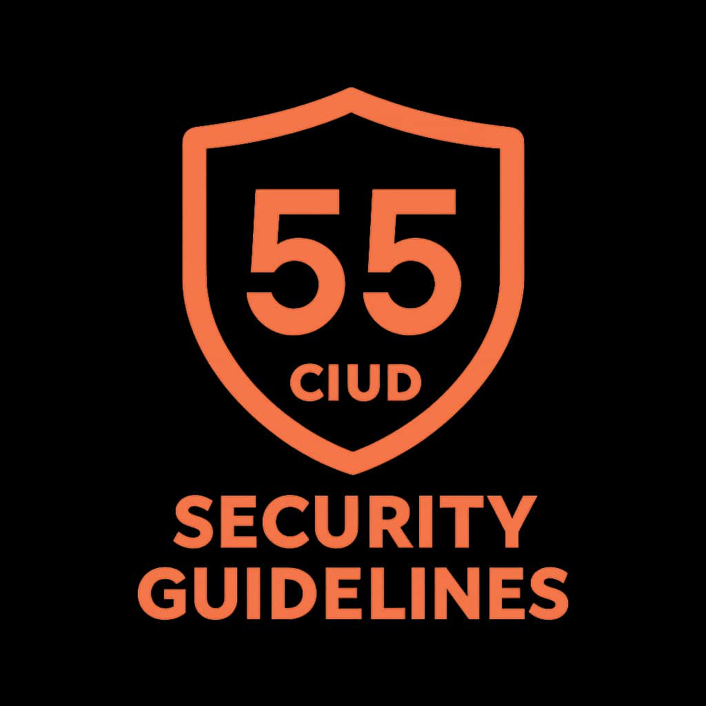 A badge symbolizing the 55 Club Security Guidelines.