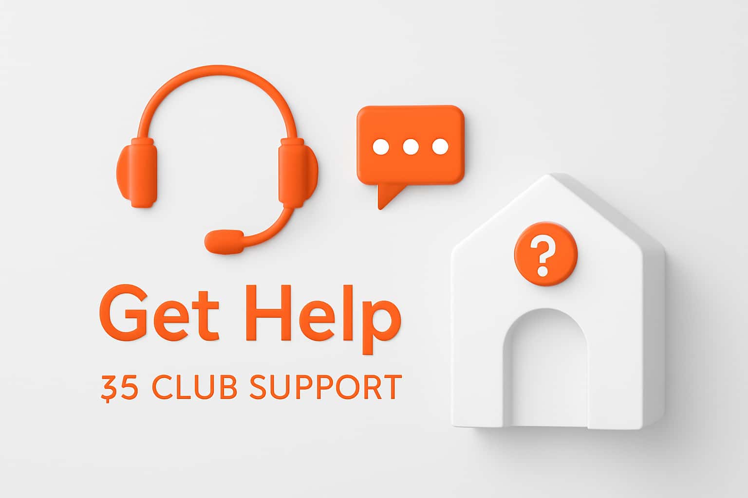 Get Help - 55 Club Support Interface
