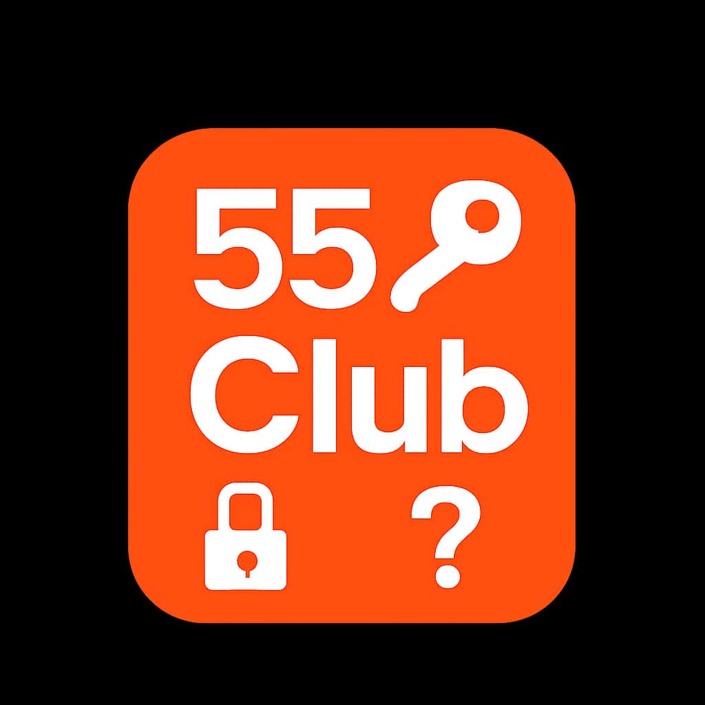 Icon for 55 Club login assistance.