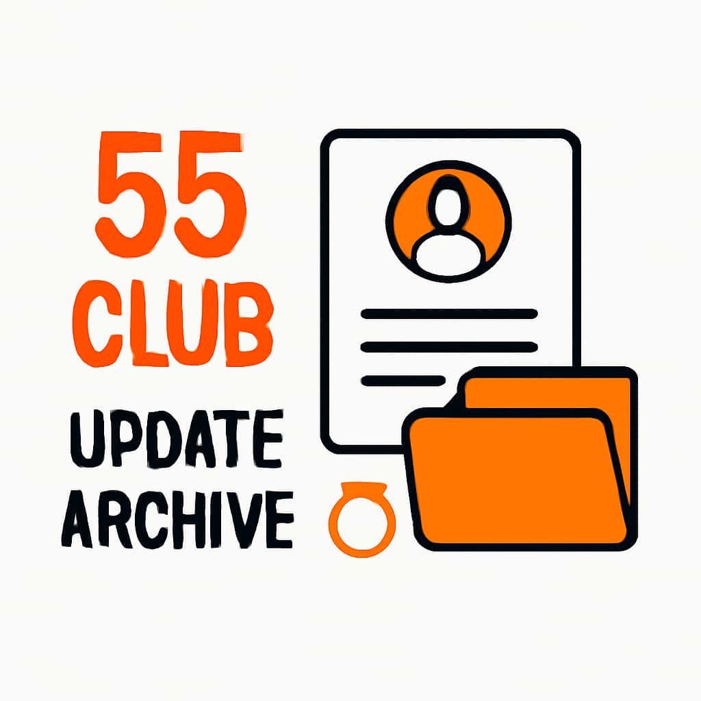 Diagram explaining 55 Club Update Archive topics