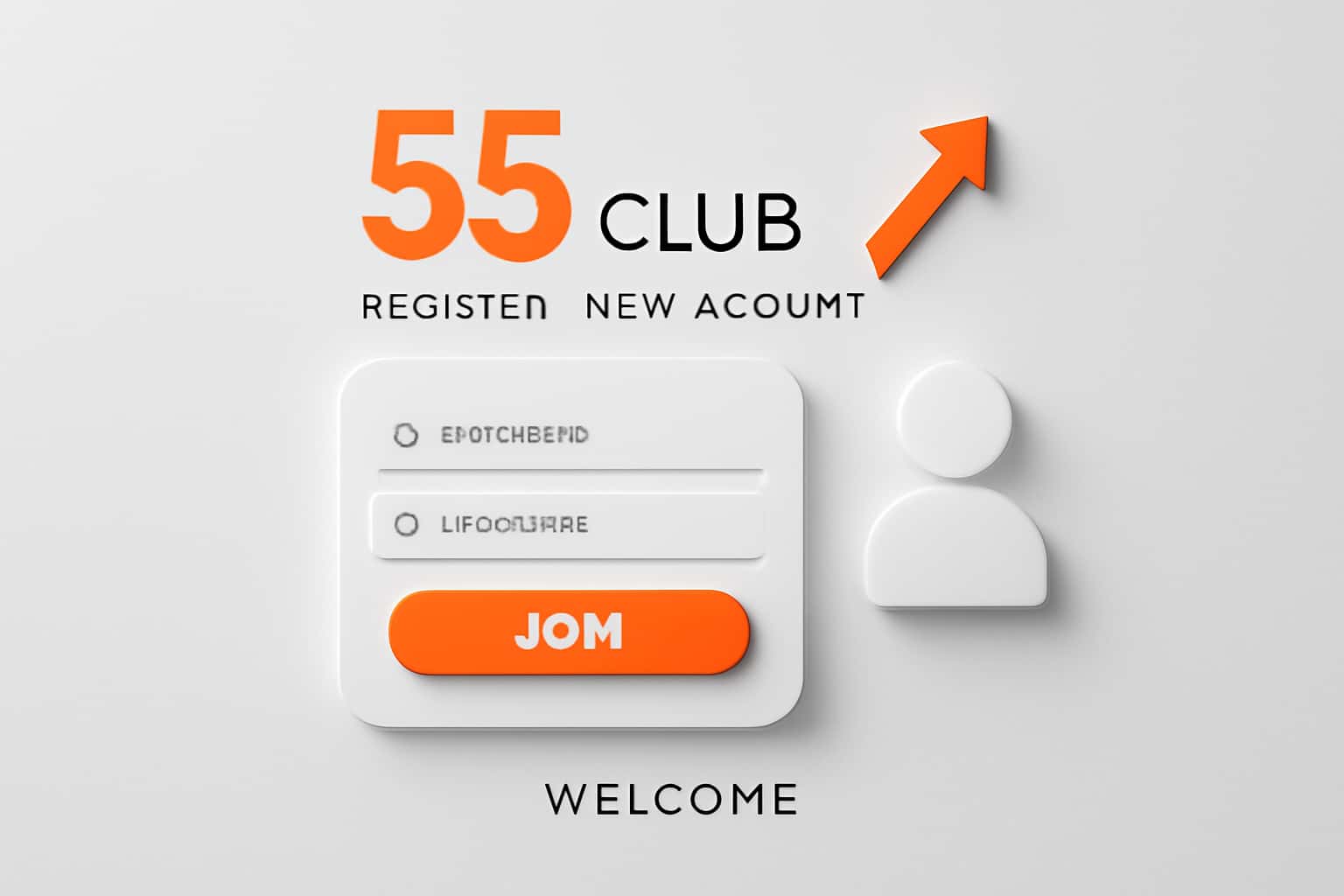 55 Club Register - New Account Interface